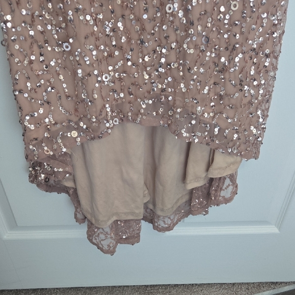 Adrianna Papell Gold Maxi Dress - Picture 4 of 7